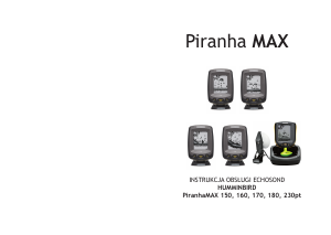 Instrukcja Humminbird PiranhaMAX 230pt Echosond