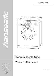 Bedienungsanleitung Hanseatic WA 6400 Waschmaschine