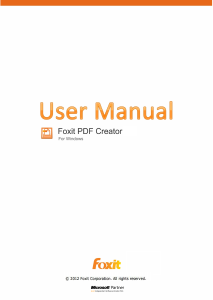 Bruksanvisning Foxit PDF Creator 3.1