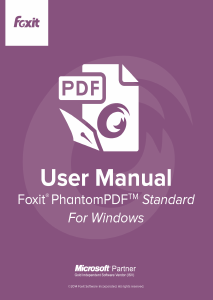 Bruksanvisning Foxit PhantomPDF 7.0