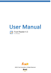 Bruksanvisning Foxit Reader 4.3