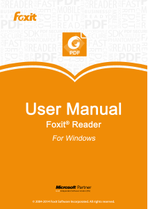 Bruksanvisning Foxit Reader 7.0