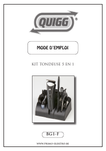 Mode d’emploi Quigg BG1-F Tondeuse à barbe