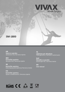 Manuál Vivax SM-1800 Kontaktní gril