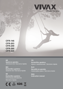 Manual Vivax CFR-420 Freezer