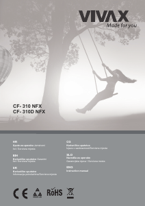 Manuál Vivax CF-310 NFX Lednice s mrazákem