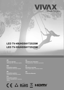 Handleiding Vivax TV-49UHDS61T2S2SM LED televisie