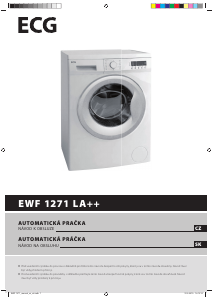 Manuál ECG EWF 1271 LA++ Pračka