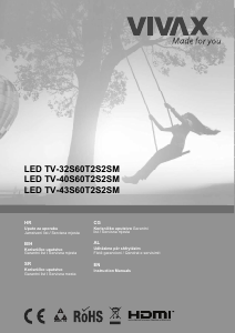 Handleiding Vivax TV-40S60T2S2SM LED televisie