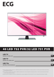 Manual ECG 40 LED 732 PVR LED Television