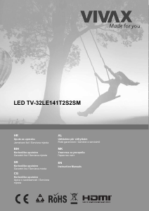 Handleiding Vivax TV-32LE141T2S2SM LED televisie