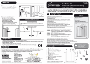 Instrukcja Dreambaby PCR854 Liberty Bramka barierka