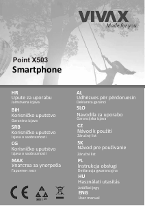 Manuál Vivax Point X503 Mobilní telefon
