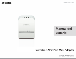 Manual de uso D-Link DHP-328AV Adaptador de powerline