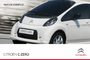 Mode d’emploi Citroën C-Zero (2012)