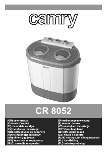 Kasutusjuhend Camry CR 8052 Pesumasin