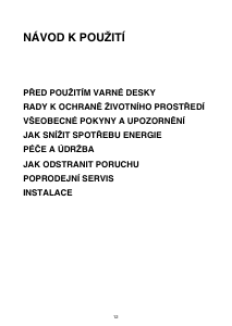 Manuál Whirlpool AKM 521/IX/01 Varná deska