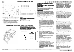 Manual de uso Whirlpool AKM 9010/NE Placa