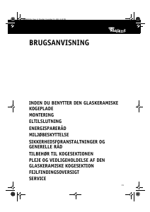 Brugsanvisning Whirlpool AKM 951/IX/01 Kogesektion