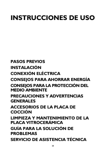 Manual de uso Whirlpool AKT 155/IX Placa