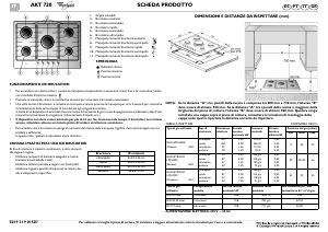 Manuale Whirlpool AKT 720/IXL Piano cottura