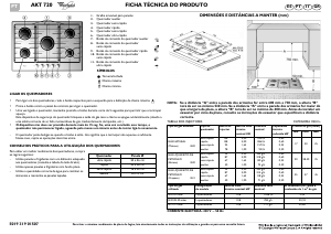 Manual Whirlpool AKT 720/IXL Placa