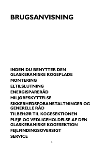 Brugsanvisning Whirlpool AKT 802/NE Kogesektion