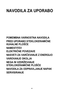Priročnik Whirlpool AKT 8090/NE Grelna plošča