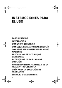 Manual de uso Whirlpool AKT 820/BA Placa