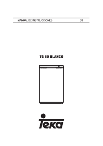 Manual de uso Teka TG 80 Congelador