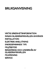 Bruksanvisning Whirlpool AKT 836/LX Häll