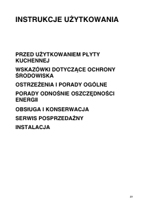 Instrukcja Whirlpool EH 100 W Płyta do zabudowy