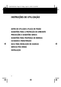 Manual Whirlpool G2P HG7/SS Placa
