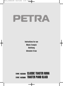 Manual Petra Bologna TA 55.07 Toaster