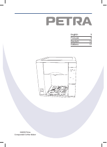 Bedienungsanleitung Petra KM 29.00 Compact4All Kaffeemaschine