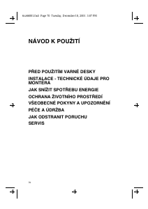 Manuál Whirlpool HOB 400 S Varná deska