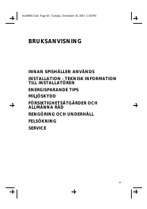Bruksanvisning Whirlpool HOB 400 S Häll