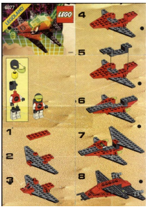 Bruksanvisning Lego set 6877 M-Tron Rymdskepp jägare