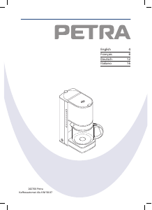 Bedienungsanleitung Petra KM 58.07 Alu Kaffeemaschine