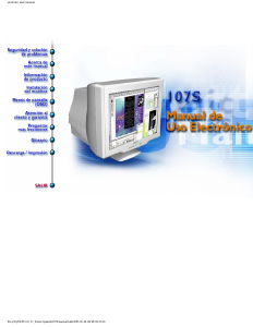 Manual de uso Philips 107S76 Monitor