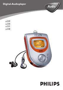 Bedienungsanleitung Philips SA238 Mp3 player