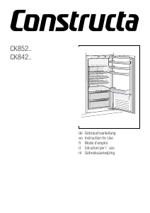 Handleiding Constructa CK842AF30 Koelkast