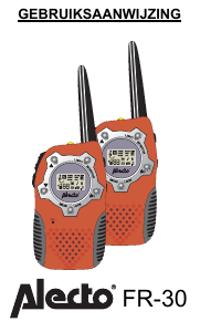 Handleiding Alecto FR-30 Walkie-talkie