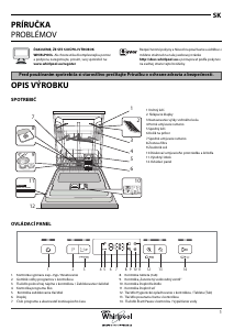 Návod Whirlpool WBC 3B19 B Umývačka riadu