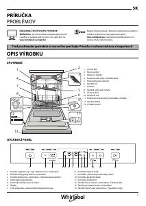 Návod Whirlpool WBC 3C26 PF X Umývačka riadu