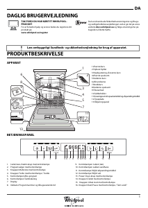Brugsanvisning Whirlpool WBO 3T323 6P X Opvaskemaskine