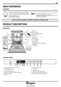 Manual Whirlpool WCIO 3T321 PE Dishwasher
