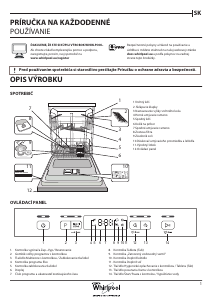 Návod Whirlpool WFC 3C26 Umývačka riadu