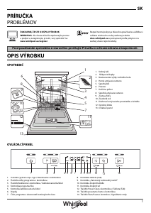 Návod Whirlpool WFC 3C26 P Umývačka riadu