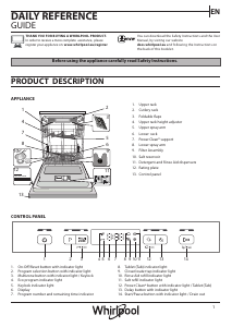 Manual Whirlpool WFC 3C26 PF X Dishwasher